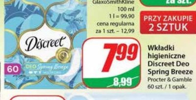 Wkładki deo spring breeze Discreet promocja