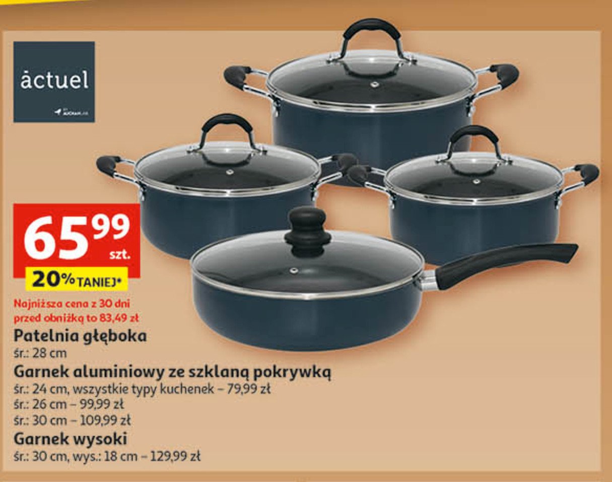 Garnek wysoki 30 cm Actuel promocja
