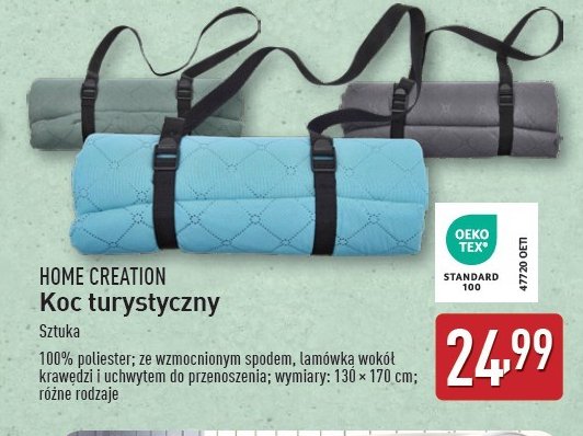 Koc turystyczny 130 x 170 cm Home creation promocja