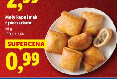 Mały kapuśniak z pieczarkami promocja w Lidl
