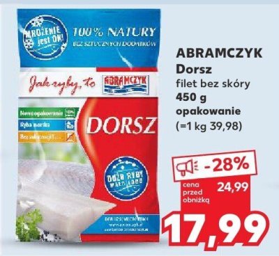 Dorsz filet bez skóry promocja w Kaufland