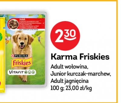 Karma dla psa adult z wołowiną i ziemniakami w sosie Friskies vitafit Purina friskies promocja