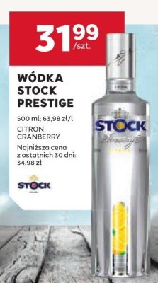 Wódka Stock Prestige Citron promocja w Stokrotka