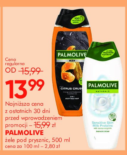 Żel pod prysznic sensitive Palmolive naturals promocja