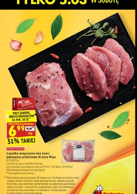 Łopatka wieprzowa bez kości Kraina mięs promocja