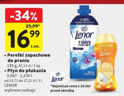 P艂yn do p艂ukania Lenor promocja w Intermarche