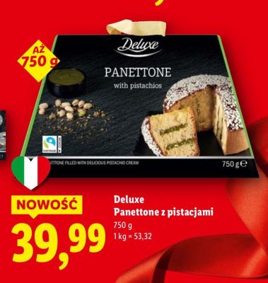 Panettone z pistacjami promocja w Lidl