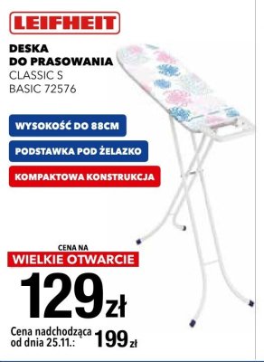Deska do prasowania Leifheit CLASSIC S BASIC 72576 promocja w RTV EURO AGD