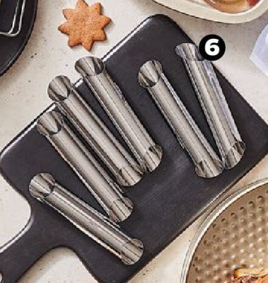 Foremki do rurek 12,5x2,5 cm, 6 szt. promocja w Netto