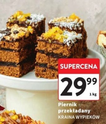 Piernik przekładany Kraina Wypieków promocja w Intermarche