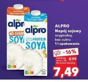 Napój sojowy Alpro soya promocja w Kaufland
