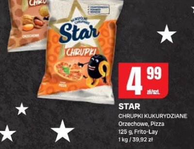Chrupki kukurydziane Star Orzechowe, Pizza Frito-Lay promocja w Chorten