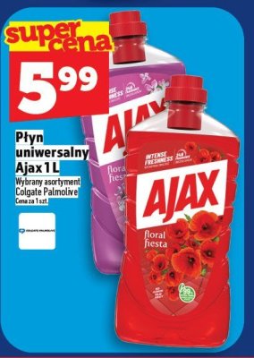 Płyn uniwersalny Ajax 1 L promocja w TOPAZ