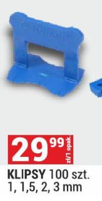 Klipsy do układania płytek 100 szt. promocja w Merkury Market