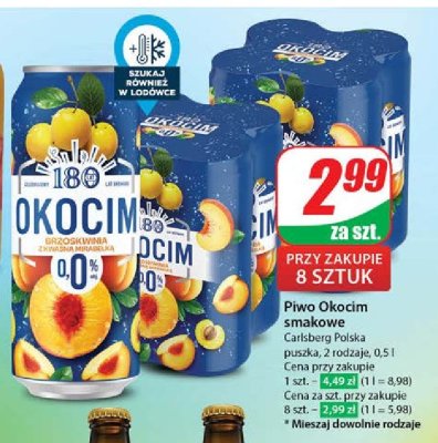Piwo brzoskwinia z kwaśną mirabelką Okocim promocja