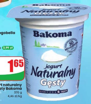 Jogurt naturalny gęsty  promocja w Dino