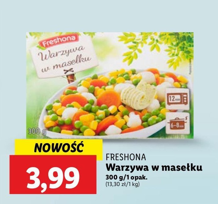 Warzywa na masełku Freshona promocja