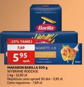 Makaron penne rigate Barilla promocja