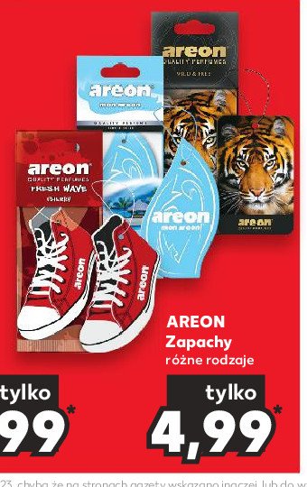 Zapach samochodowy wild & free AREON promocja