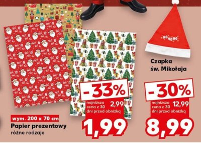 Czapka św. Mikołaja promocja w Kaufland
