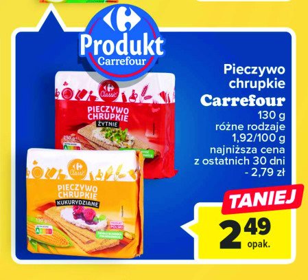Pieczywo chrupkie żytnie Carrefour promocja