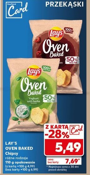 Chipsy grillowane warzywa Lay's oven baked (prosto z pieca) Frito lay lay's promocja w Kaufland