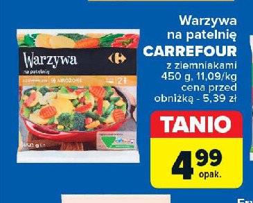 Warzywa na patelnię z ziemniakami Carrefour promocja