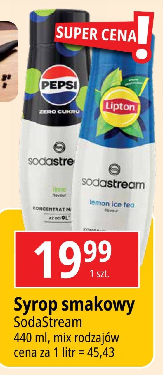 Syrop lipton lemon Sodastream promocja