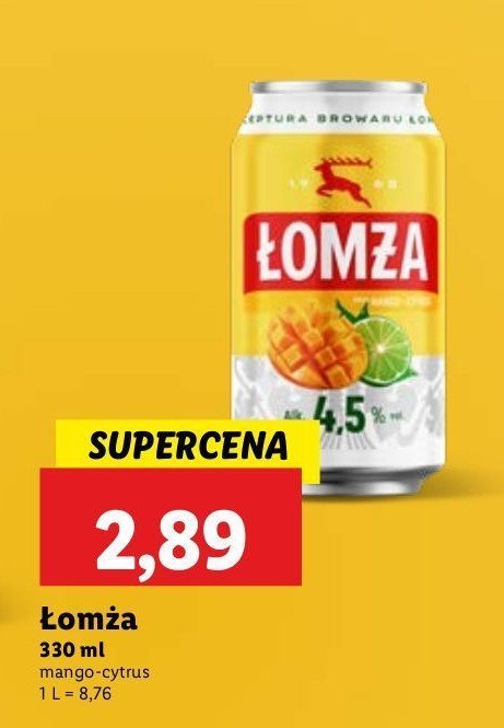 Piwo 艁om偶a mango z limonk膮 promocja