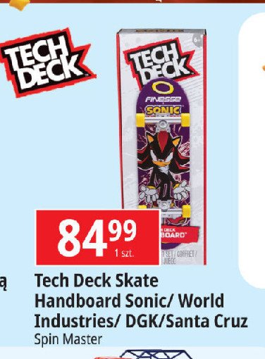 Skate handboard sonic TECH DECK promocja w Leclerc