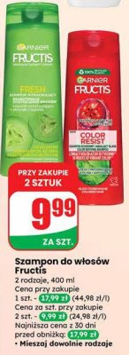 Szampon do włosów Fructis 2 rodzaje promocja w Dino