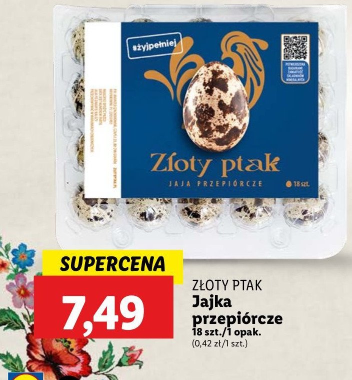 Jajka przepiórcze Złoty ptak promocja w Lidl