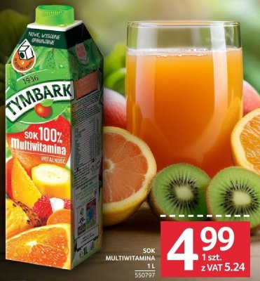 Sok multiwitamina Tymbark 1L promocja w Selgros