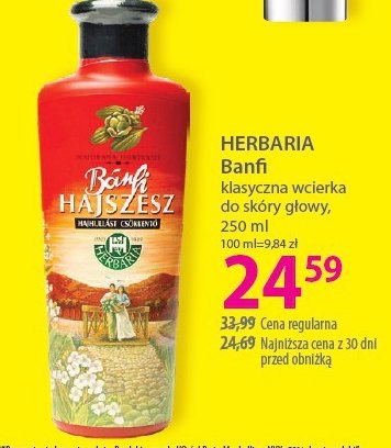 Wcierka do włosów BANFI HAJSZESZ promocja