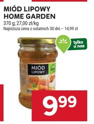 Miód lipowy Home Garden promocja w Stokrotka