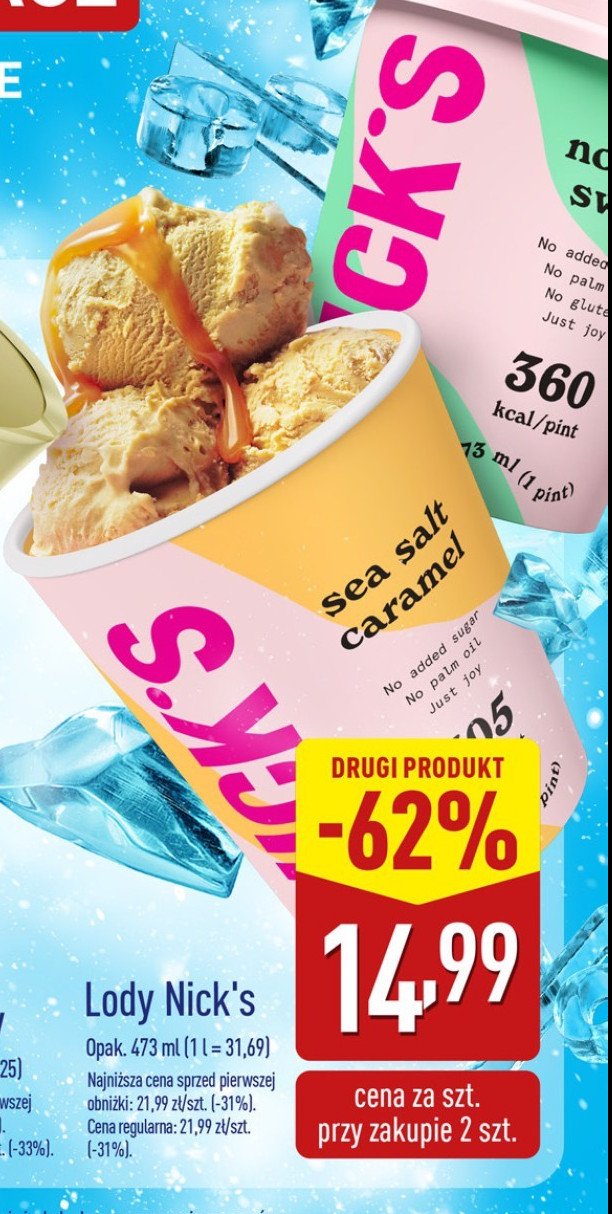 Lody nougat swirl Nick's promocja