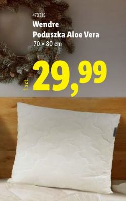 Poduszka Aloe Vera 70x80 cm promocja w Lidl
