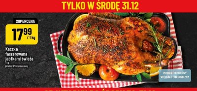 Kaczka faszerowana jabłkami świeża promocja w POLOmarket