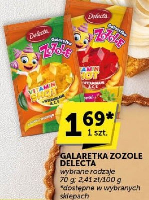 Galaretka Zozole Delecta promocja w ABC