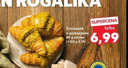 Croissant z pistacjami promocja