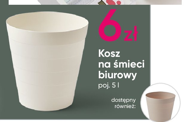 Kosz na śmieci biurowy promocja w Pepco