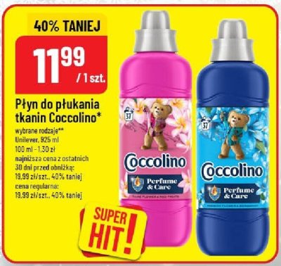 Płyn do płukania tkanin Coccolino Perfume Deluxe promocja w POLOmarket