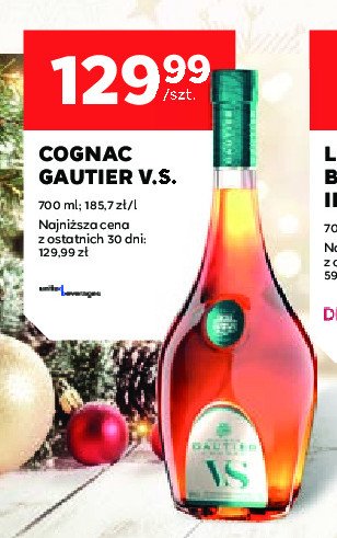 Cognac Gautier vs promocja