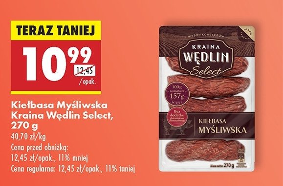 Kiełbasa myśliwska Kraina wędlin promocja