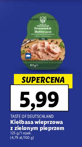 Kie艂basa wieprzowa z zielonym pieprzem promocja