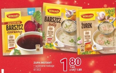 Zupa instant Winiary wybrane rodzaje promocja w Selgros