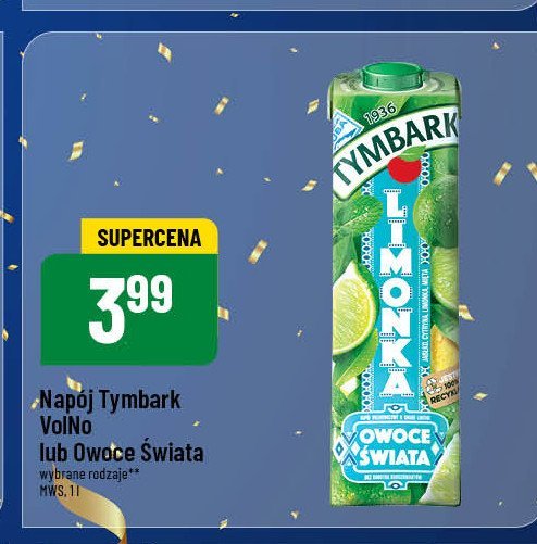 Napój limonka Tymbark owoce świata promocja