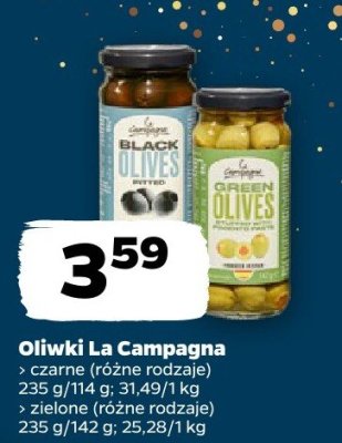 Oliwki zielone różne rodzaje promocja w Netto