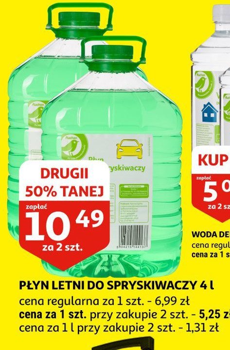 Płyn do spryskiwaczy letni Auchan promocja