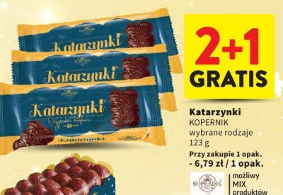 Katarzynki Kopernik wybrane rodzaje promocja w Intermarche